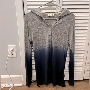 Urban Outfitters Hooded Ombre Top